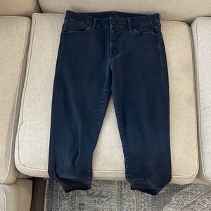 Mother black button up jeans